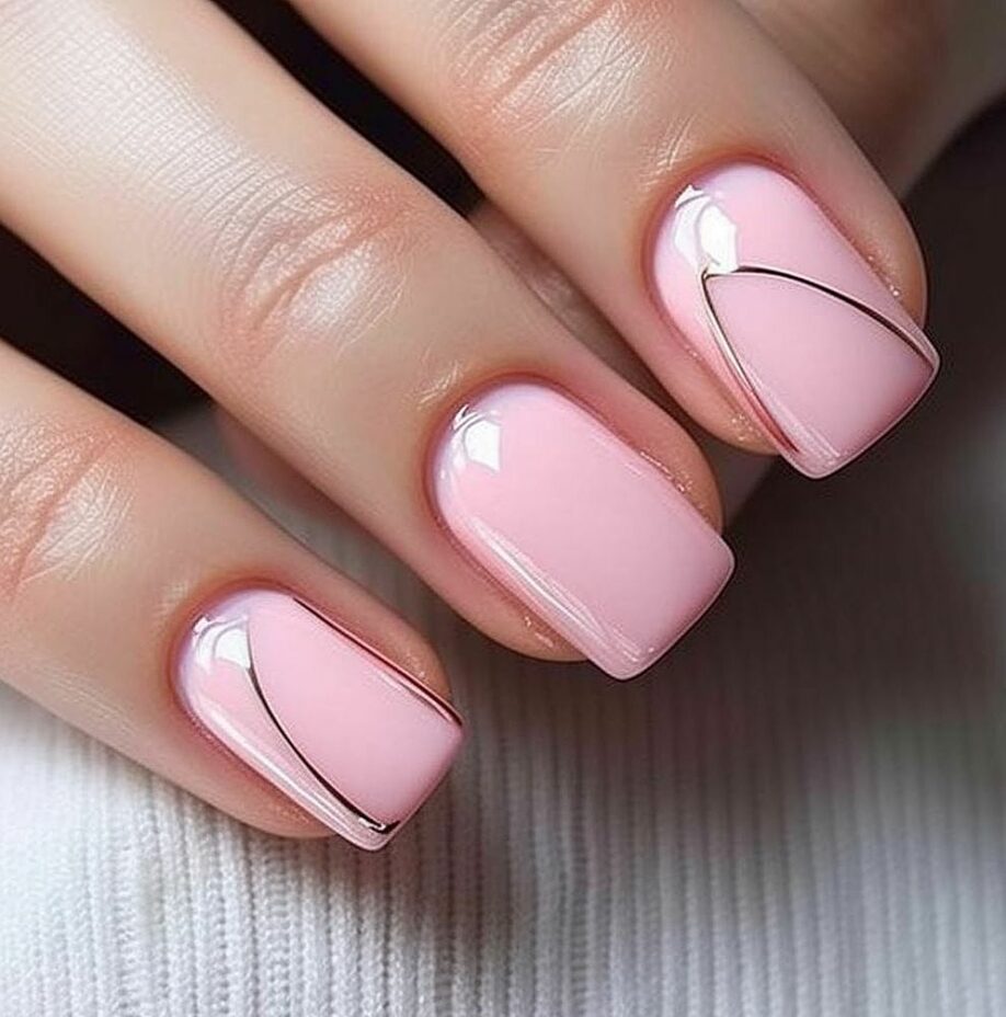 Projekt Paznokci W Kolorze Różowo Białym Nail Design Pink