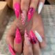 Projekt Paznokci W Kolorze Różowym I Brązowym Nail Design Pink