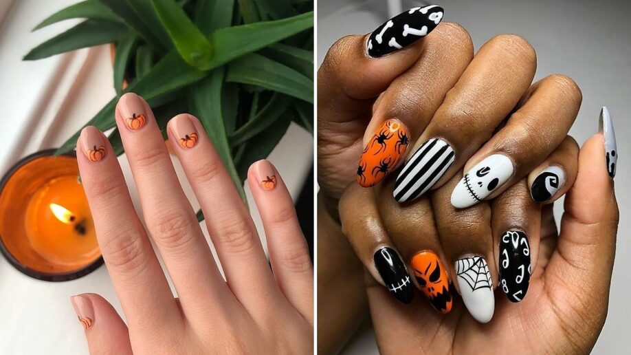 Jesienne Kolory Do Manicure Paznokci Paznokcie Halloween